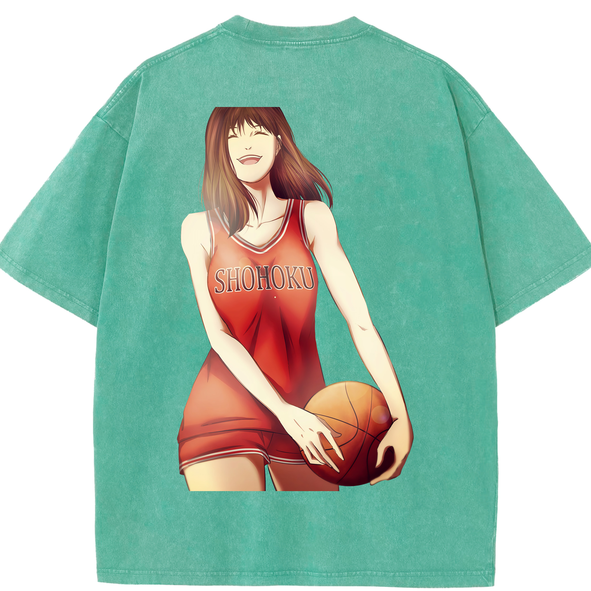 （画像用） SLAM DUNK／スラムダンク 綿100% ヴィンテージ風 半袖Tシャツ（背面プリント）
